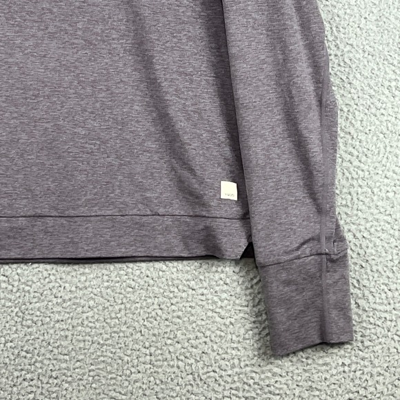 Vuori Halo Performance Hoodie Womens Large Heather Purple VW226 Pullover - Picture 3 of 13